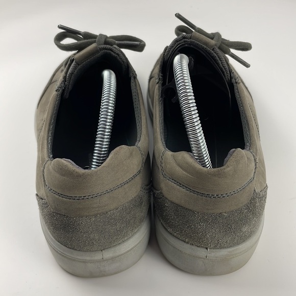 ECCO | Soft 7 Classic Low Size 11 Mens 006972 Gray Black Leather Casual Sneakers - Picture 5 of 11